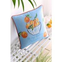 Fusion 'My Darling Clementine' Water Resistant Filled Cushion | Size: 43 cm x 43 cm
