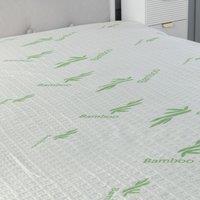 Snug City Bamboo Waterproof Mattress Protector Soft Touch 40CM Deep Pocket in Green | Size: Super King