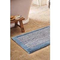 CHRISTY 'Portobello Stripe' Coastal Inspired Bath Rugs in Blue