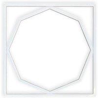 ENER-J 60x60cm LED Frame Panel Light with Hexagon Inside 40W in White | Size: 60x60 cm