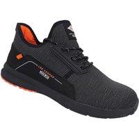 Lee Cooper Workwear Men's Knitted Look SB SRA Lightweight Safety Trainers in Black | Size: 12