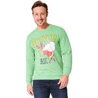 Grinch Men's Crew Neck Sweater in Green | Size: 2XL