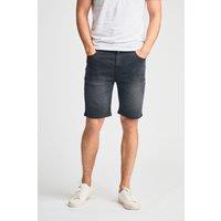 Tokyo Laundry Men's Cotton Blend Regular-Fit Denim Shorts in Black | Size: Medium