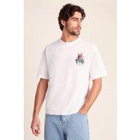 TOG24 Men's 'Negroni' 100% Cotton Supersoft Hattie Clark T-Shirt in White | Size: 4XL