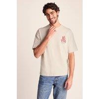 TOG24 Men's 'Negroni' 100% Cotton Supersoft Hattie Clark T-Shirt in Light Stone | Size: 3XL