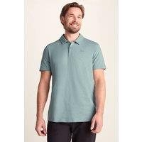 TOG24 Men's 'Sawyer' 100% Cotton Jersey Polo Shirt in Light Blue | Size: Small