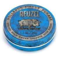 Reuzel Men's Blue Strong Hold Pomade, Strong Hold Pomade For High Shine Look - 35g