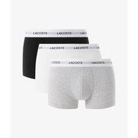 Lacoste Men's 3 Pack Boxer Multi Colour Black - White - Grey | Size: Large