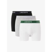 Lacoste Men's 3 Pack Boxer Briefs DTM Black/Grey/White | Size: Medium