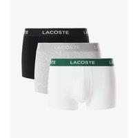 Lacoste Men's 3 Pack Trunks DTM Black/Grey/White | Size: Large