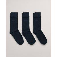 Gant Men's Soft Cotton 3 Pack Sock Blue | Size: 42