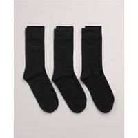 Gant Men's Soft Cotton 3 Pack Sock Black | Size: 42