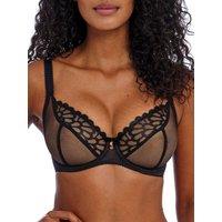 Freya Women's Loveland Sheer Plunge Bra - Boudoir Noir in Black | Size: 30D
