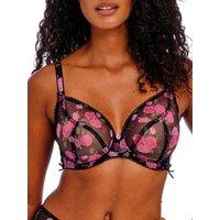 Freya Women's Rose Blossom Plunge Bra in Black | Size: 34D