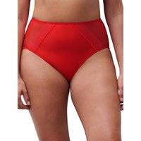 Chantelle Women's Play High Waist Brief in Red | Size: 16