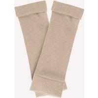 Turtle Doves Women's Cashmere Fingerless Gloves in Light Brown