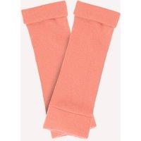 Turtle Doves Women's Cashmere Fingerless Gloves in Peach
