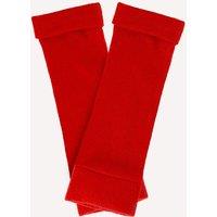 Turtle Doves Women's Cashmere Fingerless Gloves in Red