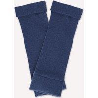Turtle Doves Women's Cashmere Fingerless Gloves in Dark Blue