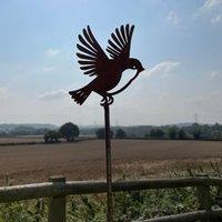 Poppyforge Flying Robin on 5 Feet Pole (Pack of 3) - W15 x H168 cm in Metallics