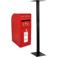 Monstershop Red Royal Mail Post Box with Stand