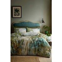 Soiree 'Hidden Garden' 100% Cotton Duvet Cover Set in Green | Size: Super King