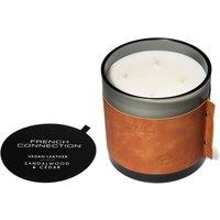 French Connection Sandalwood & Cedar Luxury Leather Candle 1.46kg - 4 Wick Scented