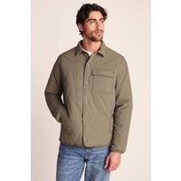 TOG24 Men's 'Adamson' Shower Resistant Insulated Shacket in Khaki | Size: Medium