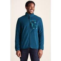 TOG24 Men's 'Miles' Microfleece Jacket in Blue | Size: Medium