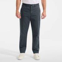 Lands' End Men's Travel Kit Classic Fit Chino Trousers in Dark Grey | Size: 33L