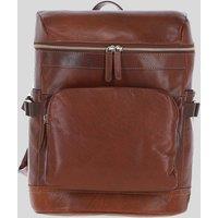 Ashwood Leather Men's Classic Leather Laptop Rucksack in Tan