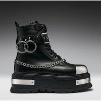 KOI Borin Men's Hardware Platform Boots in Black | Size: 12