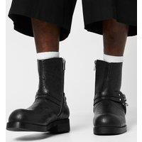 KOI Legion Men's Stacked Hardware Biker Boots - Vintage Black | Size: 7