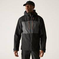 Regatta Men's Maland II Panelled Hooded Waterproof Jacket in Charcoal | Size: Medium