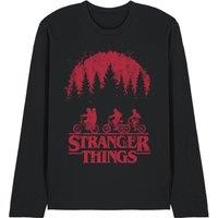 Stranger Things Bikes Long Sleeve T-Shirt, Black | Size: Medium