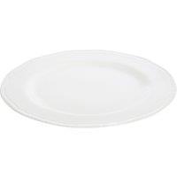 Orsina Versatile Large Embossed White Plate, Subtle Embossed Detailed Dinner Plate For Kitchen, Everyday Use Plate
