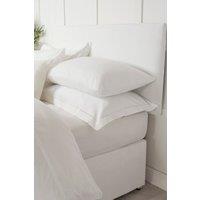 Belledorm Faux Suede Headboard Wrap 60cm in White | Size: Double