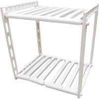St Helens Adjustable Extendable Under Sink Storage Rack in White