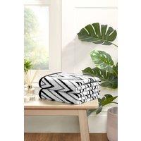 Rapport Home Helix Pure Cotton Face, Hand, Bath Towel & Bath Sheet Set in Black
