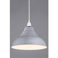 BHS Lighting Steel Diner Easy Fit Light Shade in Grey