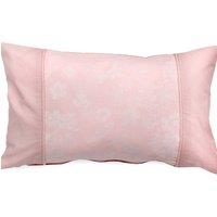 Dreams & Drapes 'Blossom' Woven Jacquard Floral Filled Rectangular Cushion in Light Pink | Size: 30 cm x 50 cm