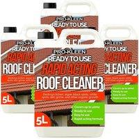 ProKleen Rapid Acting Roof Cleaner Easy & Ready to Use Formula 4 x 5L in Clear