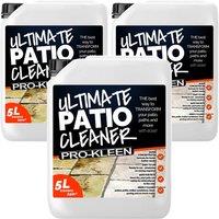 ProKleen Ultimate Patio Cleaner & Black Spot Remover 3 x 5L in Clear