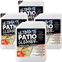 ProKleen Ultimate Patio Cleaner & Black Spot Remover 4 x 5L in Clear