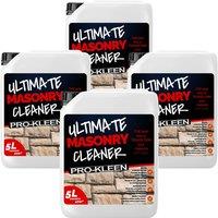 ProKleen Ultimate Masonry Cleaner 4 x 5L Concentrated Formula Covers 160m2 in Clear