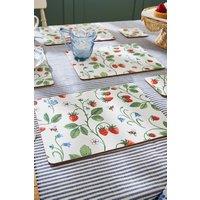 Ulster Weavers 'Strawberry Patch' Strawberry Print Printed MDF Placemat (4 Pack)