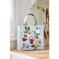 Ulster Weavers 'Strawberry Patch' Strawberry Print, PVC Coated Small PVC Bag in Green
