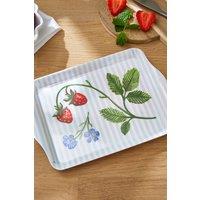 Ulster Weavers 'Strawberry Patch' Strawberry Print Scatter Tray in Light Blue