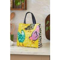 Ulster Weavers 'Chick Chicken' Chicken Print 100% Cotton, PVC Coated Small PVC Bag in Yellow