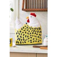Ulster Weavers 'Chick Chicken' Chicken Print 100% Cotton Shaped Tea Cosy in Yellow